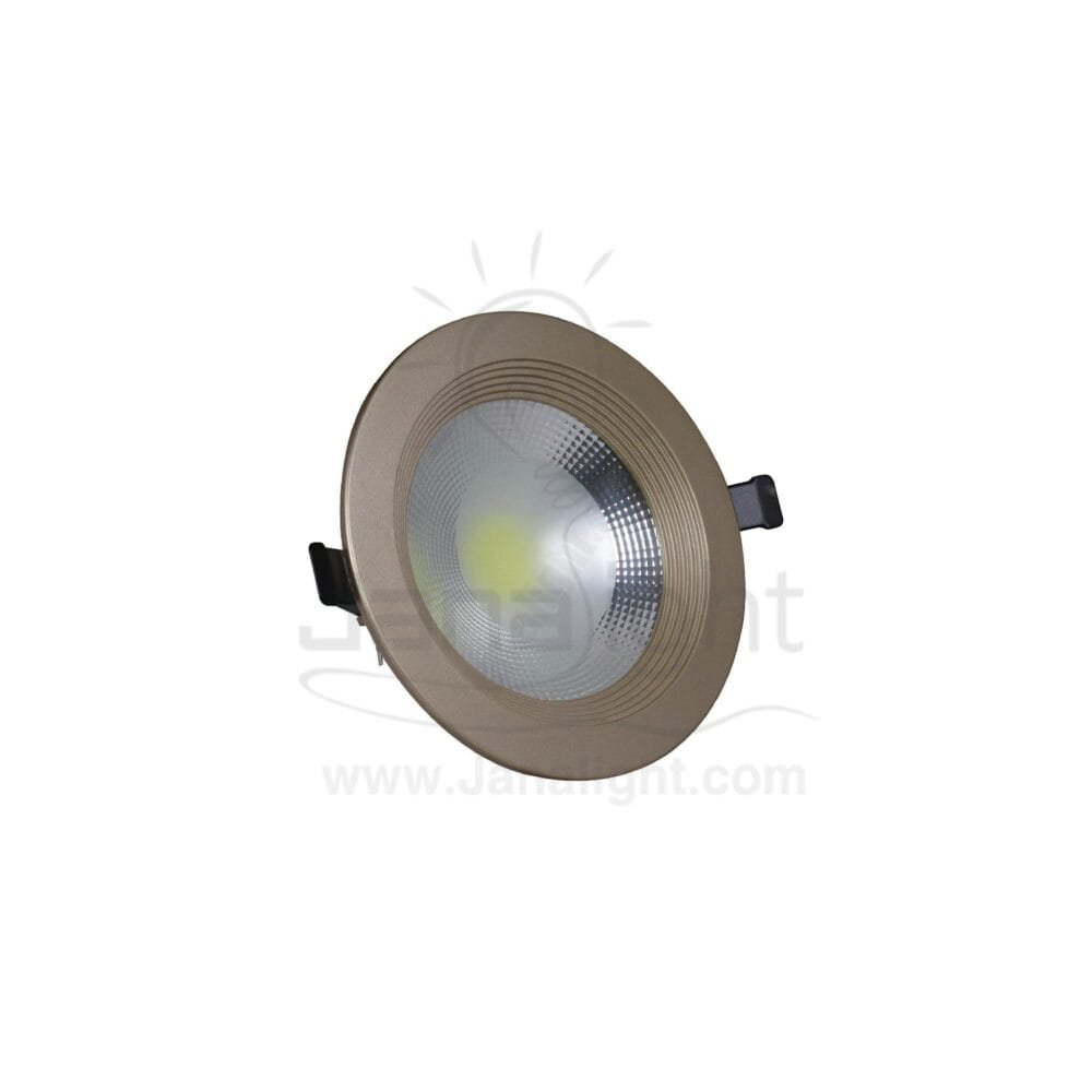 كشاف 15 وات كومبكت ابيض حلق شمباني جنى لايت plastic white compact 15 watt downlight